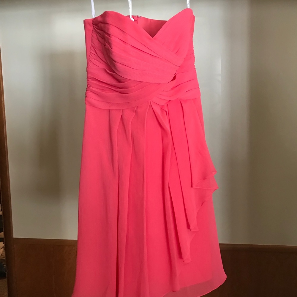 David’s Bridal strapless dress